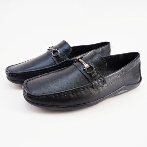 Black Finish Soft Cow leather Loafer
